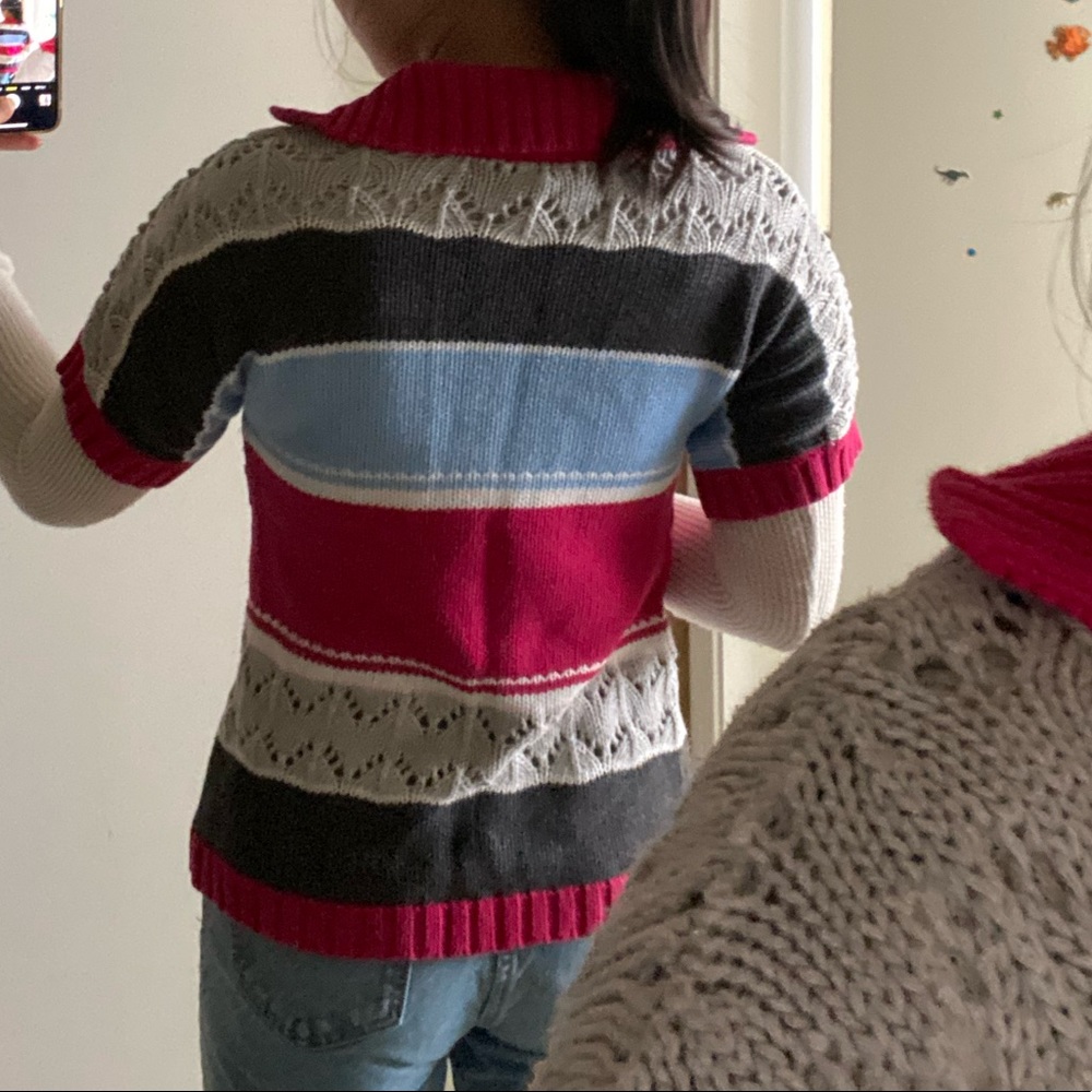 Color-block Knitted Sweater - Picture 2 of 8